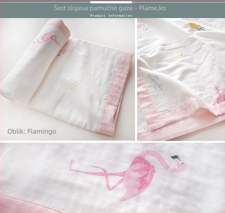 Šest slojeva pamučne gaze za bebu — sve sezone, za novorođenčad