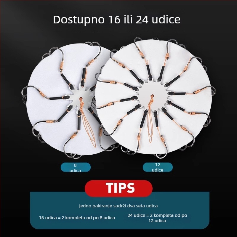 Eksplozivna udica za ribolov, broj 1, za ribolov u potoku — Flip Hook