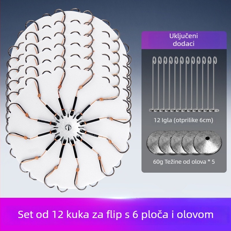 Eksplozivna udica za ribolov, broj 1, za ribolov u potoku — Flip Hook