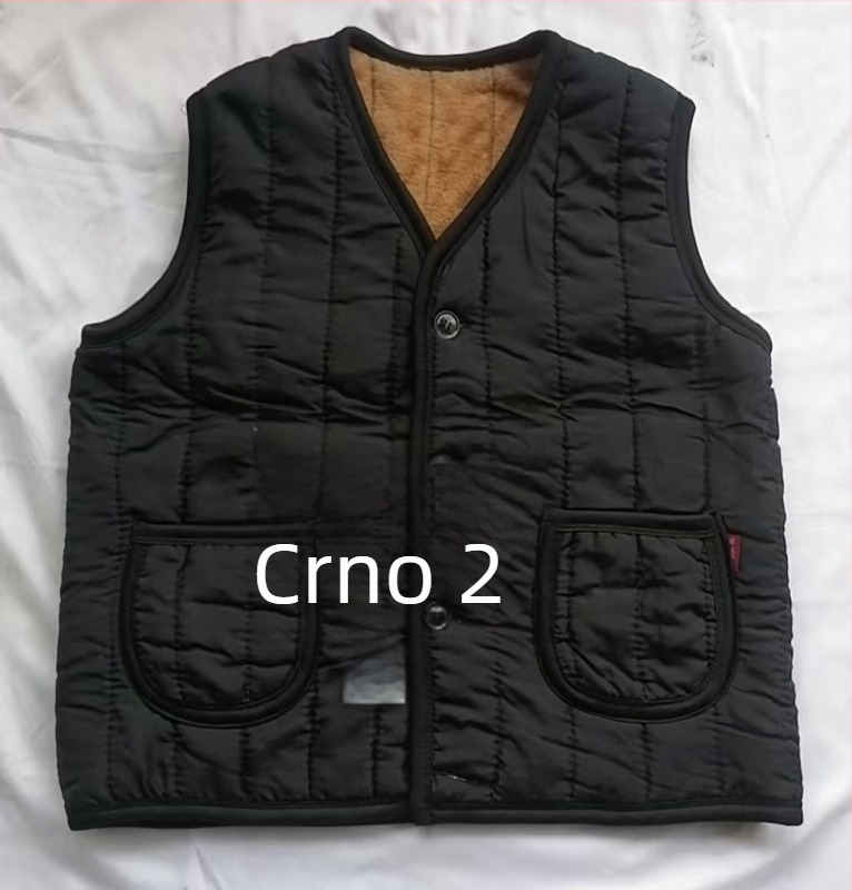 Ženski vest za vanjsku odjeću, V-izrez, kratka duljina, A-kroj, zatvarač, poliester punjenje