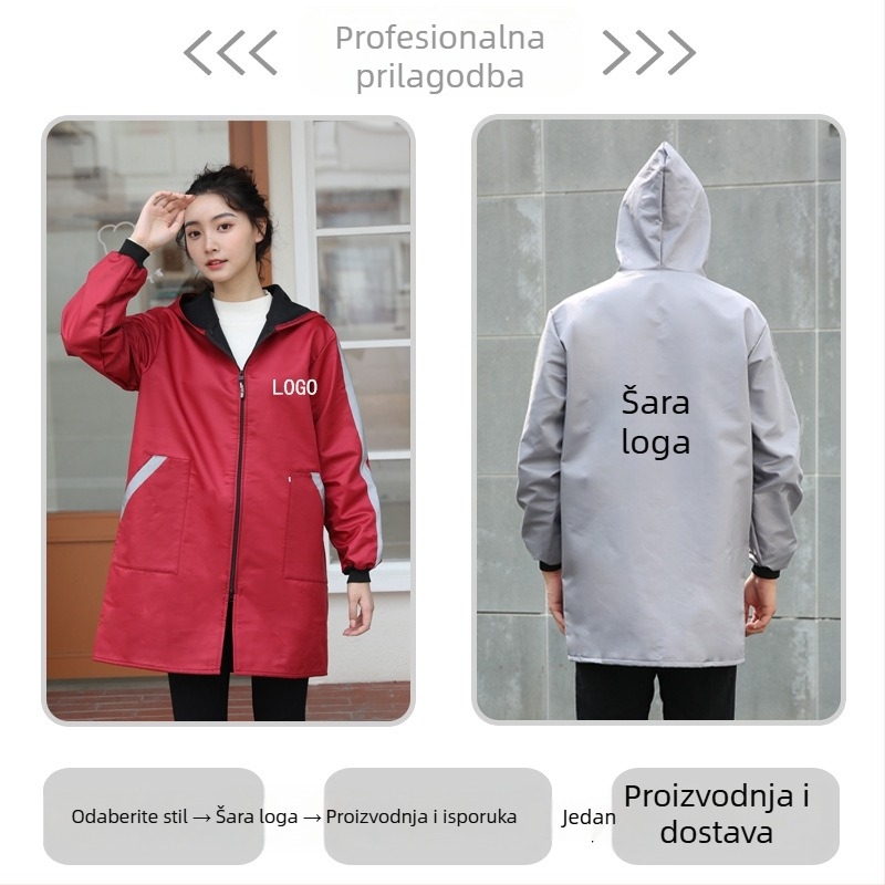 Pregača s rukavima – protiv prljavštine, kuhinja, moderan minimalistički stil.