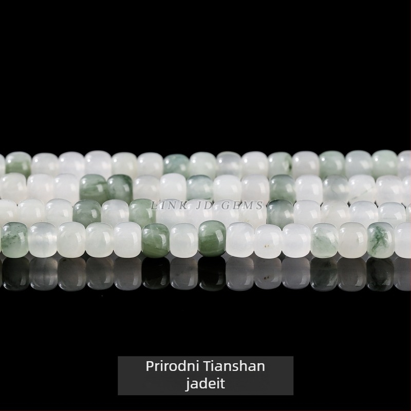 Jade slobodne perle, polirane, u obliku jabuke, Jingde marka, dodaci