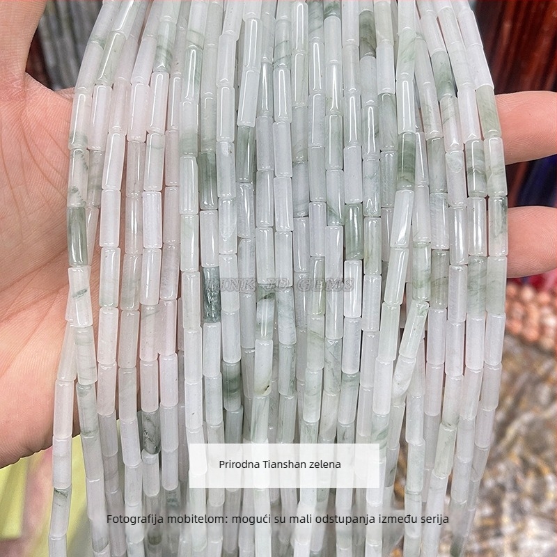 Jade slobodne perle, polirane, u obliku jabuke, Jingde marka, dodaci