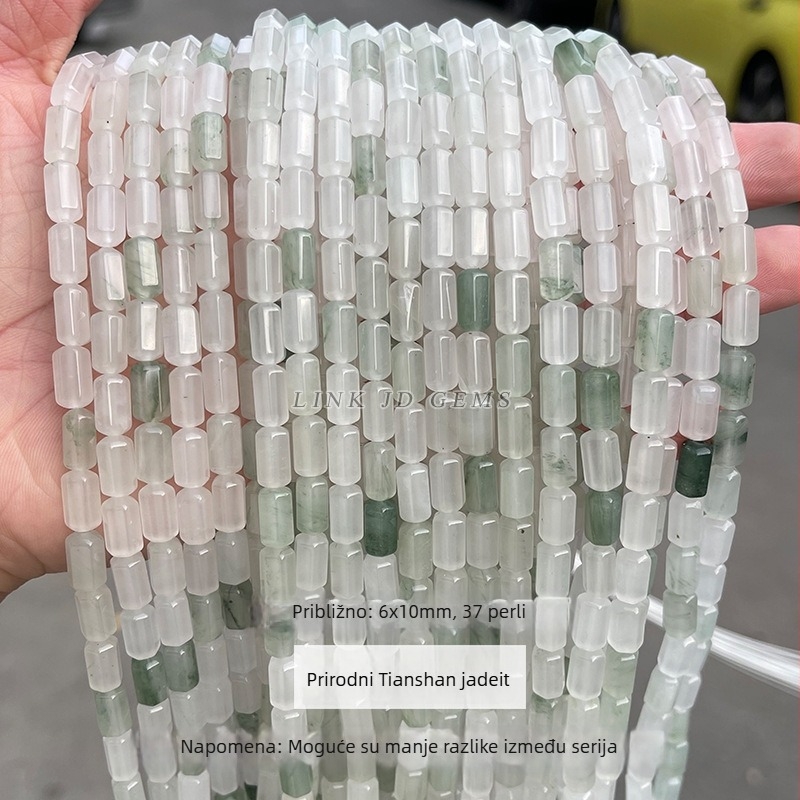 Jade slobodne perle, polirane, u obliku jabuke, Jingde marka, dodaci