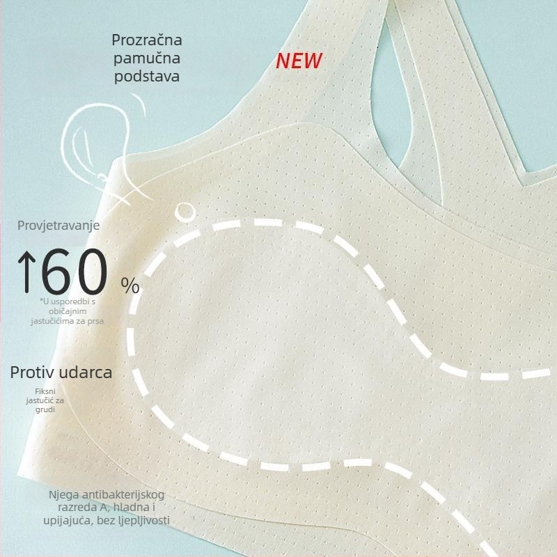 Sportski grudnjak za djevojčice u razvoju – prvi stupanj, za djecu iznad 8 godina, visina iznad 140 cm, sve sezone, najlon i akrilna vlakna