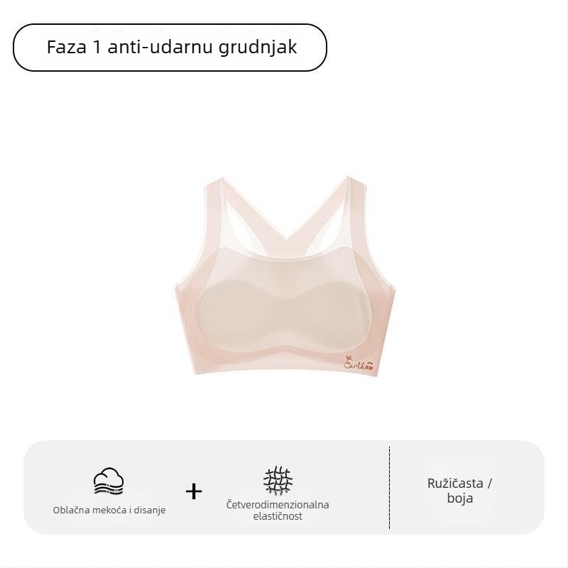 Sportski grudnjak za djevojčice u razvoju – prvi stupanj, za djecu iznad 8 godina, visina iznad 140 cm, sve sezone, najlon i akrilna vlakna