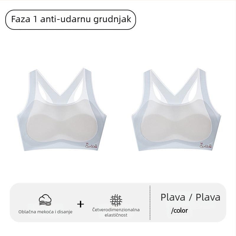 Sportski grudnjak za djevojčice u razvoju – prvi stupanj, za djecu iznad 8 godina, visina iznad 140 cm, sve sezone, najlon i akrilna vlakna