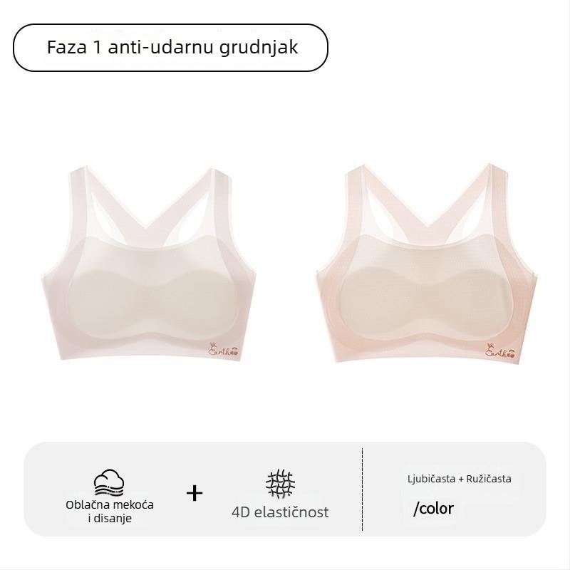 Sportski grudnjak za djevojčice u razvoju – prvi stupanj, za djecu iznad 8 godina, visina iznad 140 cm, sve sezone, najlon i akrilna vlakna