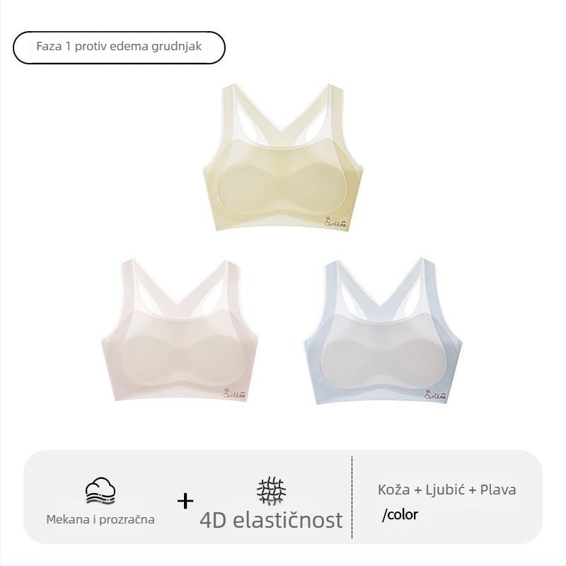 Sportski grudnjak za djevojčice u razvoju – prvi stupanj, za djecu iznad 8 godina, visina iznad 140 cm, sve sezone, najlon i akrilna vlakna