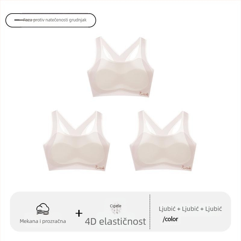 Sportski grudnjak za djevojčice u razvoju – prvi stupanj, za djecu iznad 8 godina, visina iznad 140 cm, sve sezone, najlon i akrilna vlakna