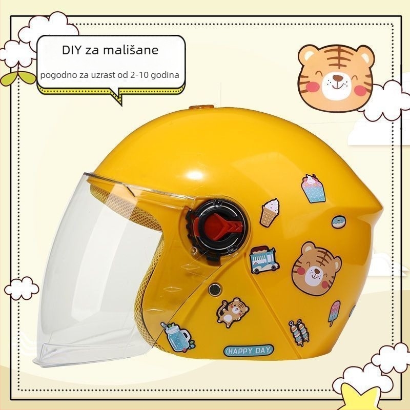 Dječja rally kaciga — ljeto, zaštita od sunca, TCO99 certificirana