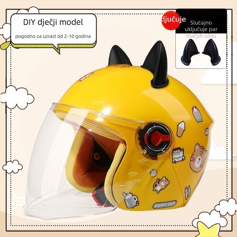 Dječja rally kaciga — ljeto, zaštita od sunca, TCO99 certificirana