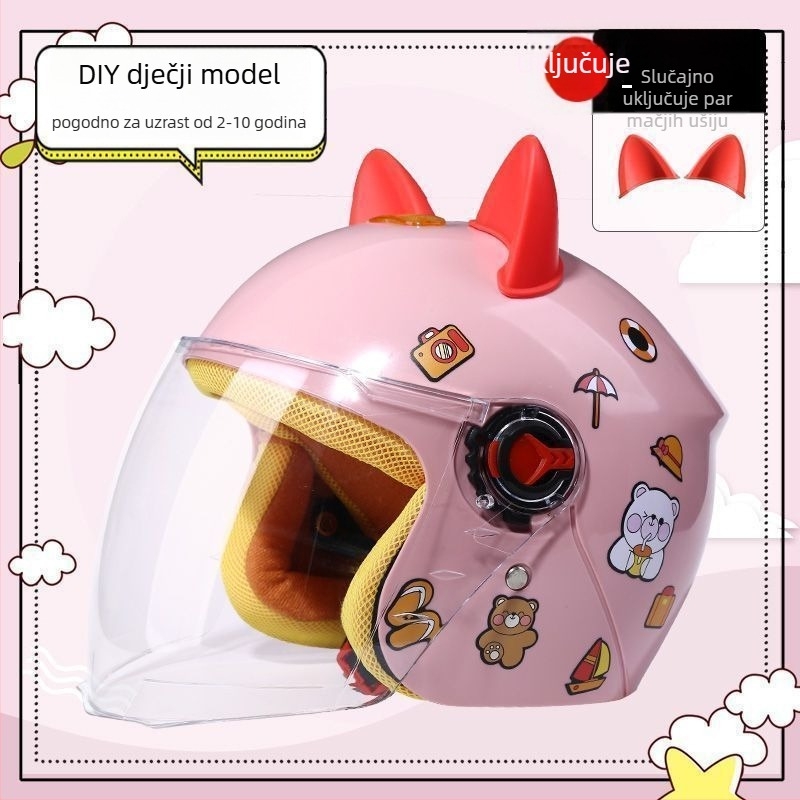 Dječja rally kaciga — ljeto, zaštita od sunca, TCO99 certificirana