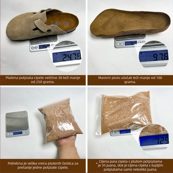 Cap toe mokasine od prave kože, EVA potplat, 3–5 cm debljina potplata, lijepljena konstrukcija