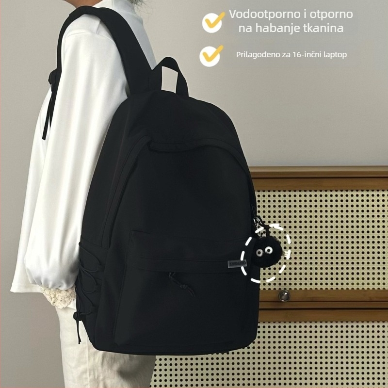 Školski ruksak velike kapacitete, najlon, prozračan i vodootporan, naramenice s zračnim jastukom, urbanistički minimalistički dizajn