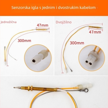 Bakrena iglasta termopar senzorska sonda – tijelo elektromagnetnog ventila, moderan jednostavan dizajn, bez certifikata