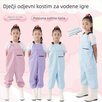 Dječji vodootporni jednodijelni kombinezon za vodene igre — prozračan, brzo se suši, otporan na habanje, zaštita od prljavštine, unisex, za ribolov i plivanje