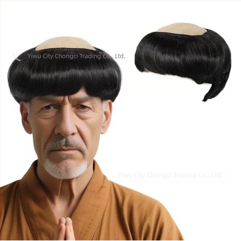 Monahijska perika za cosplay, kratka kosa, svilenih vlakana, može se bojati i trajno