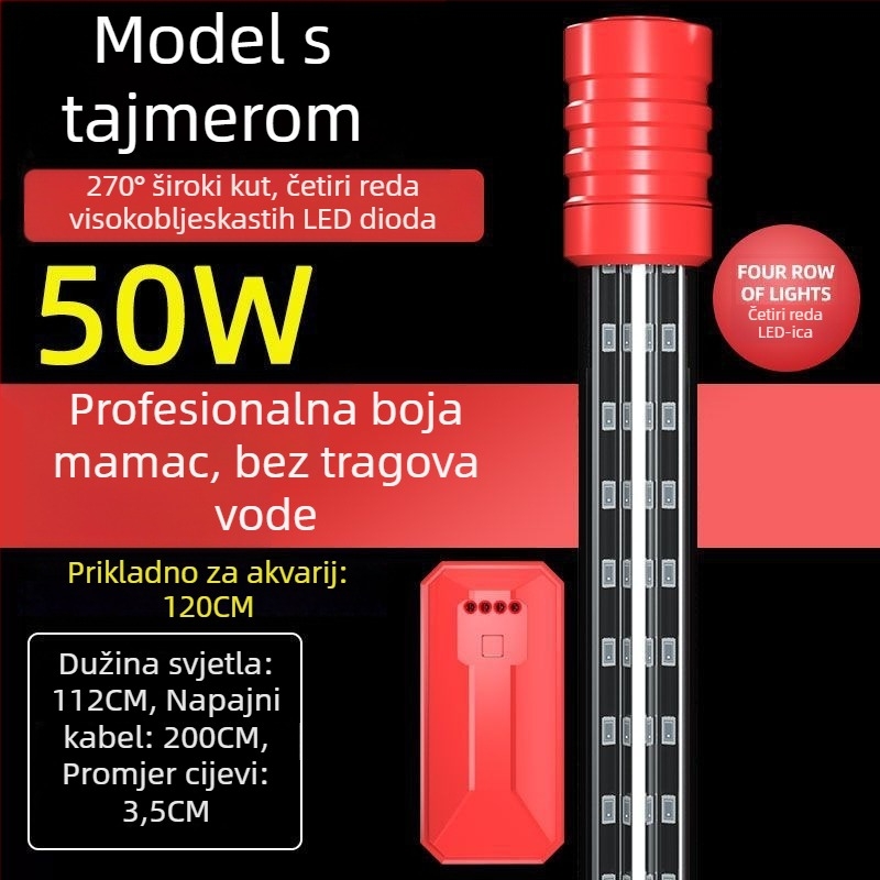 Podvodna svjetiljka za akvarij, vodootporna, super jaka, pojačava boje (Materijal: Drugo; Uvoz: Ne; Marka: Nothing)