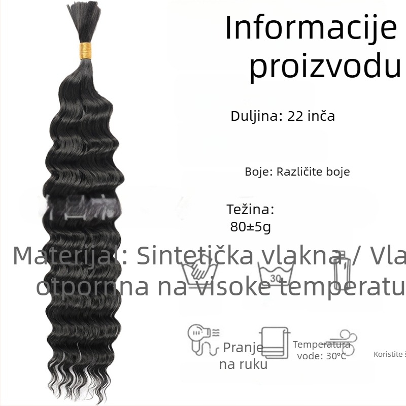 Ponytail perika uvez s vlaknima otporna na toplinu, mehanička konstrukcija, model Xiaowendeep, podrijetlo Xuchang