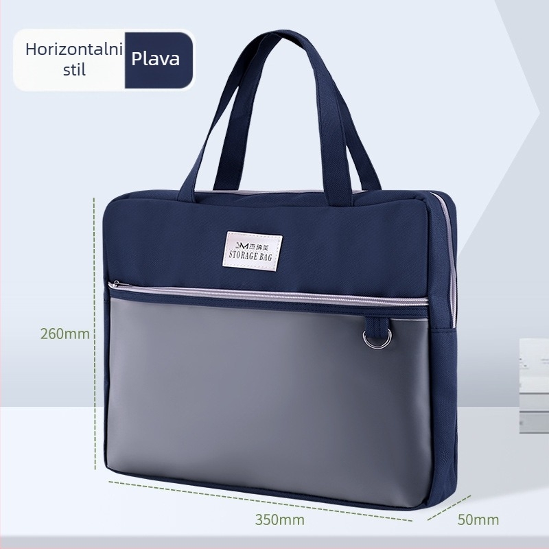 Torba za dokumente za žene Geneme, Oxford materijal, zatvarač, oblik izvanzemaljski