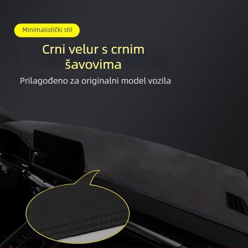 Mat za ploču instrumenata za Honda Haoying 2024 — geometrijski uzorak, tiskani logotip, toplinska izolacija i sjenčanje