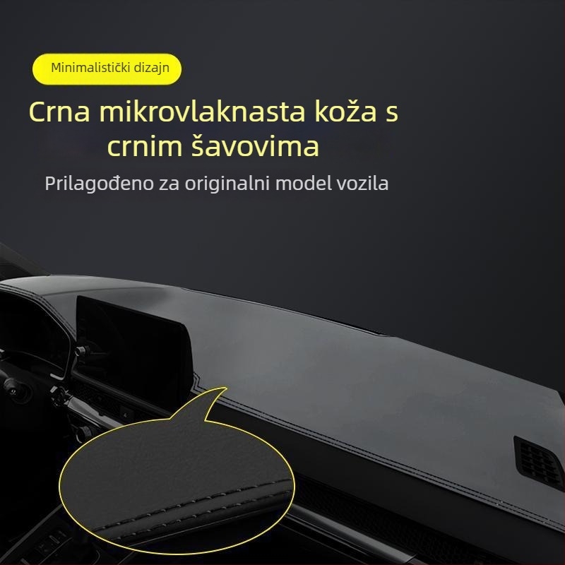 Mat za ploču instrumenata za Honda Haoying 2024 — geometrijski uzorak, tiskani logotip, toplinska izolacija i sjenčanje