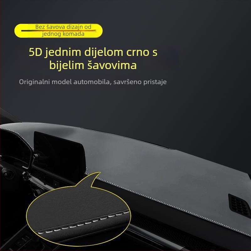 Mat za ploču instrumenata za Honda Haoying 2024 — geometrijski uzorak, tiskani logotip, toplinska izolacija i sjenčanje