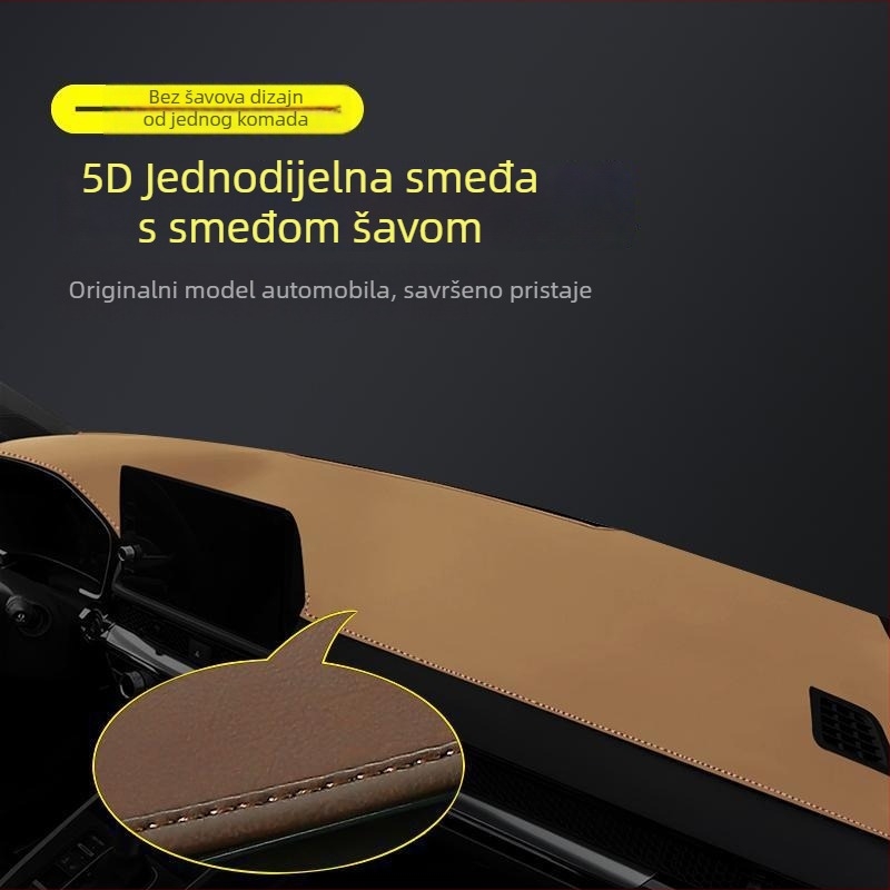 Mat za ploču instrumenata za Honda Haoying 2024 — geometrijski uzorak, tiskani logotip, toplinska izolacija i sjenčanje