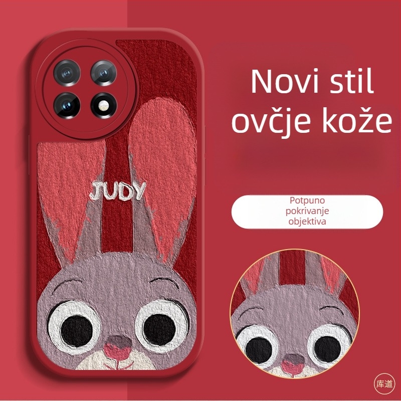 Zaštitno kućište za OnePlus pametne telefone – karikatura dizajn, otporno na padove, umjetna koža, obojena površina, prilagodljivo