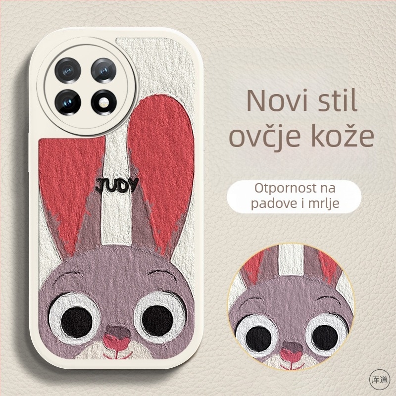 Zaštitno kućište za OnePlus pametne telefone – karikatura dizajn, otporno na padove, umjetna koža, obojena površina, prilagodljivo