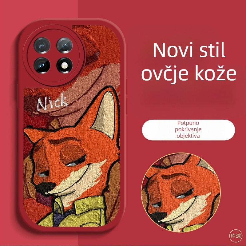 Zaštitno kućište za OnePlus pametne telefone – karikatura dizajn, otporno na padove, umjetna koža, obojena površina, prilagodljivo