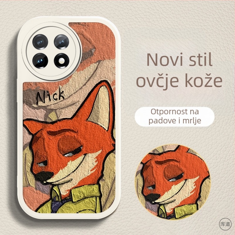 Zaštitno kućište za OnePlus pametne telefone – karikatura dizajn, otporno na padove, umjetna koža, obojena površina, prilagodljivo