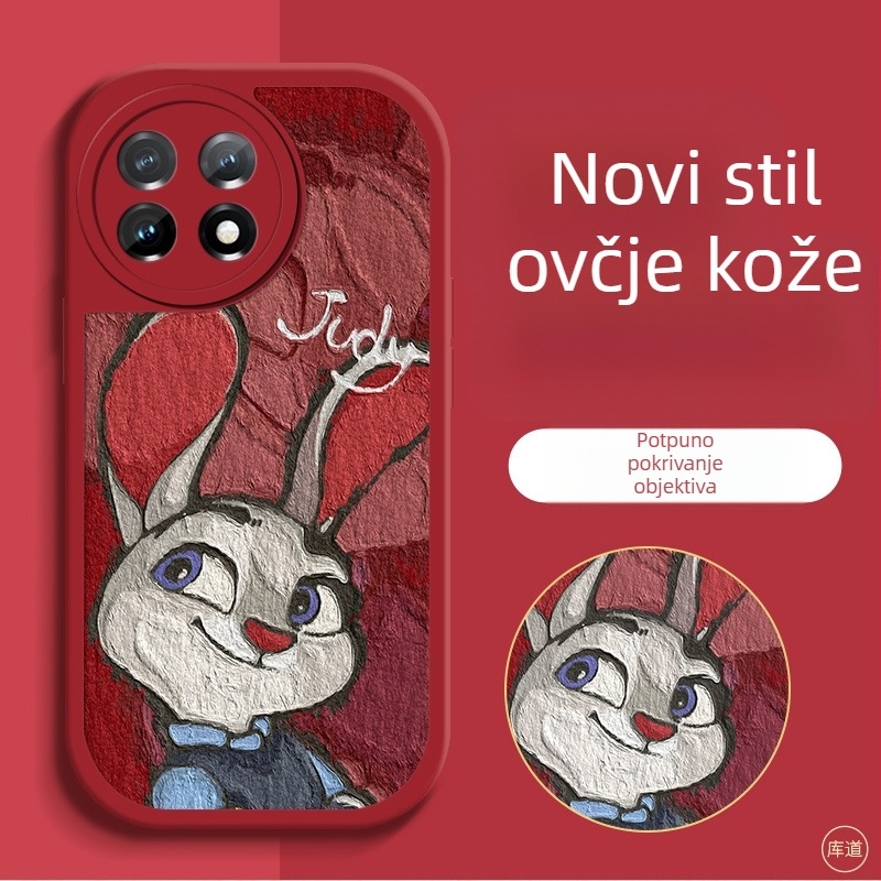 Zaštitno kućište za OnePlus pametne telefone – karikatura dizajn, otporno na padove, umjetna koža, obojena površina, prilagodljivo
