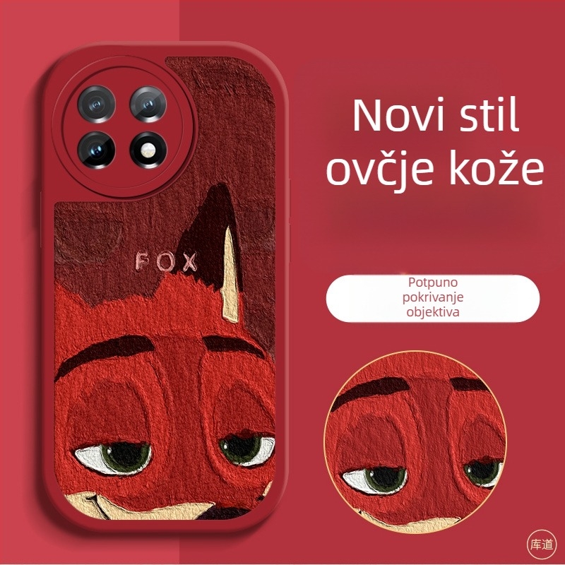 Zaštitno kućište za OnePlus pametne telefone – karikatura dizajn, otporno na padove, umjetna koža, obojena površina, prilagodljivo
