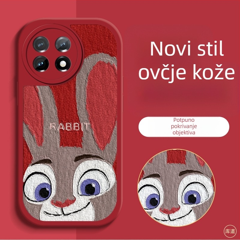 Zaštitno kućište za OnePlus pametne telefone – karikatura dizajn, otporno na padove, umjetna koža, obojena površina, prilagodljivo