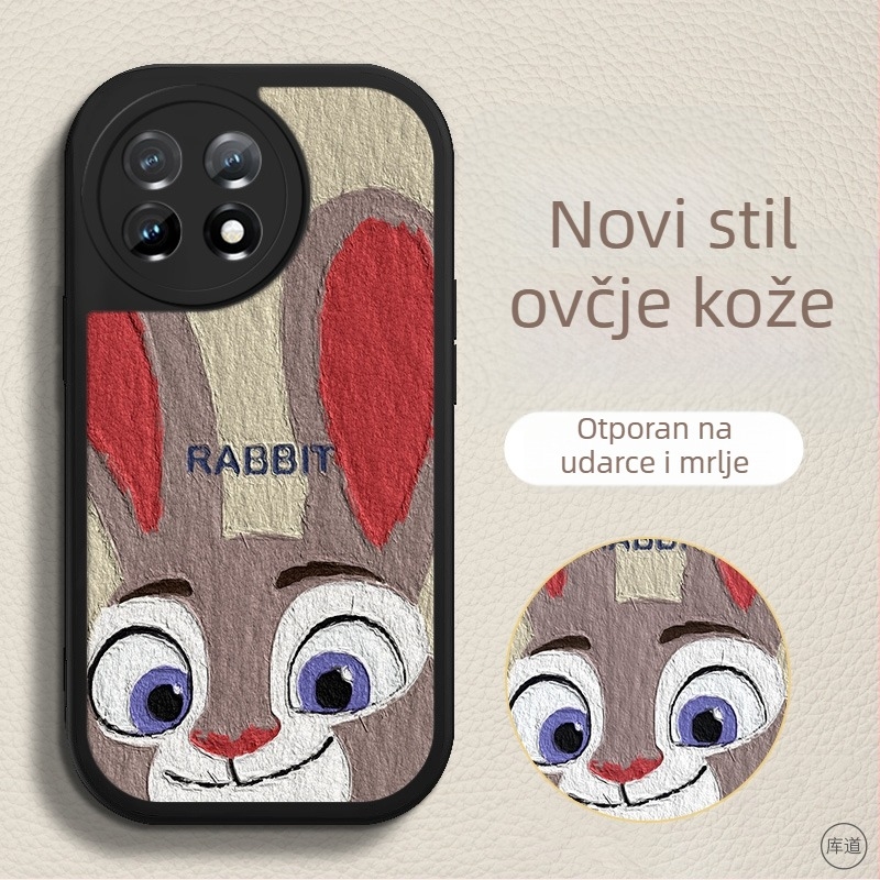 Zaštitno kućište za OnePlus pametne telefone – karikatura dizajn, otporno na padove, umjetna koža, obojena površina, prilagodljivo