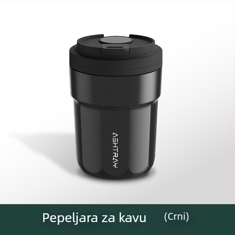 Popolnjak za auto s poklopcem, ABS materijal, univerzalni model, graviranje, automatsko gašenje dima