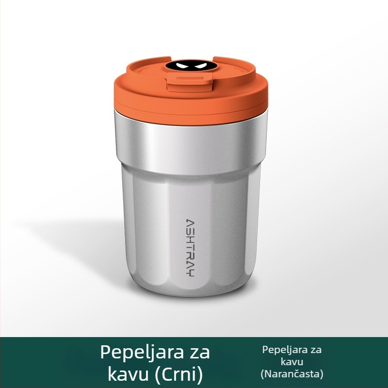 Popolnjak za auto s poklopcem, ABS materijal, univerzalni model, graviranje, automatsko gašenje dima