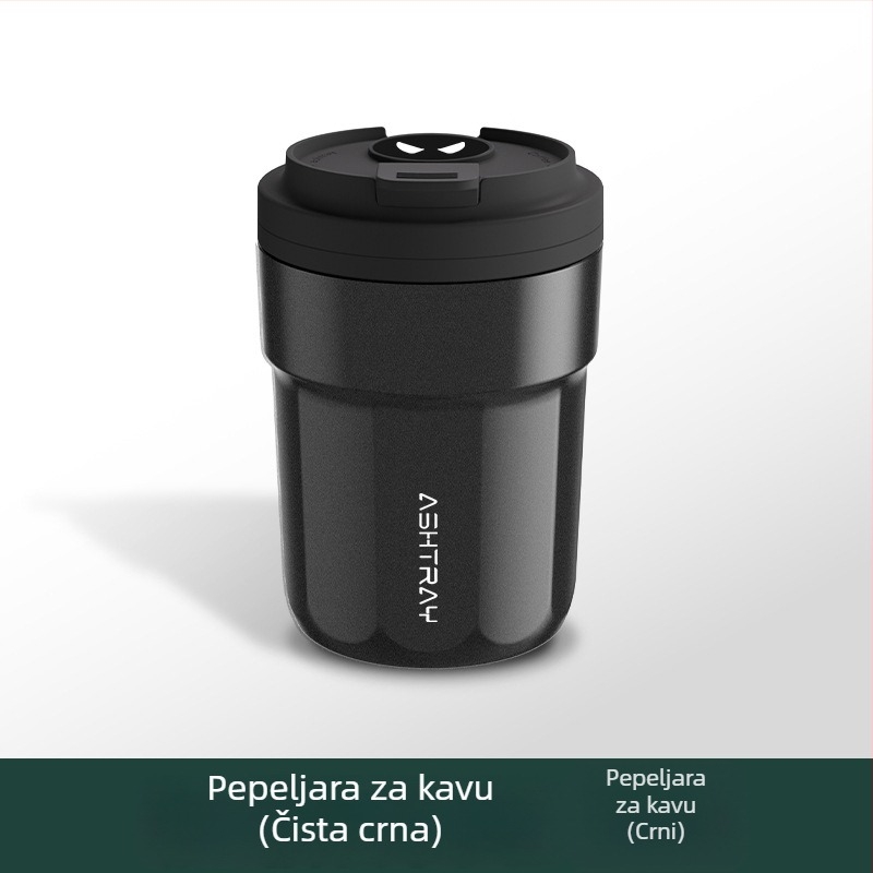 Popolnjak za auto s poklopcem, ABS materijal, univerzalni model, graviranje, automatsko gašenje dima