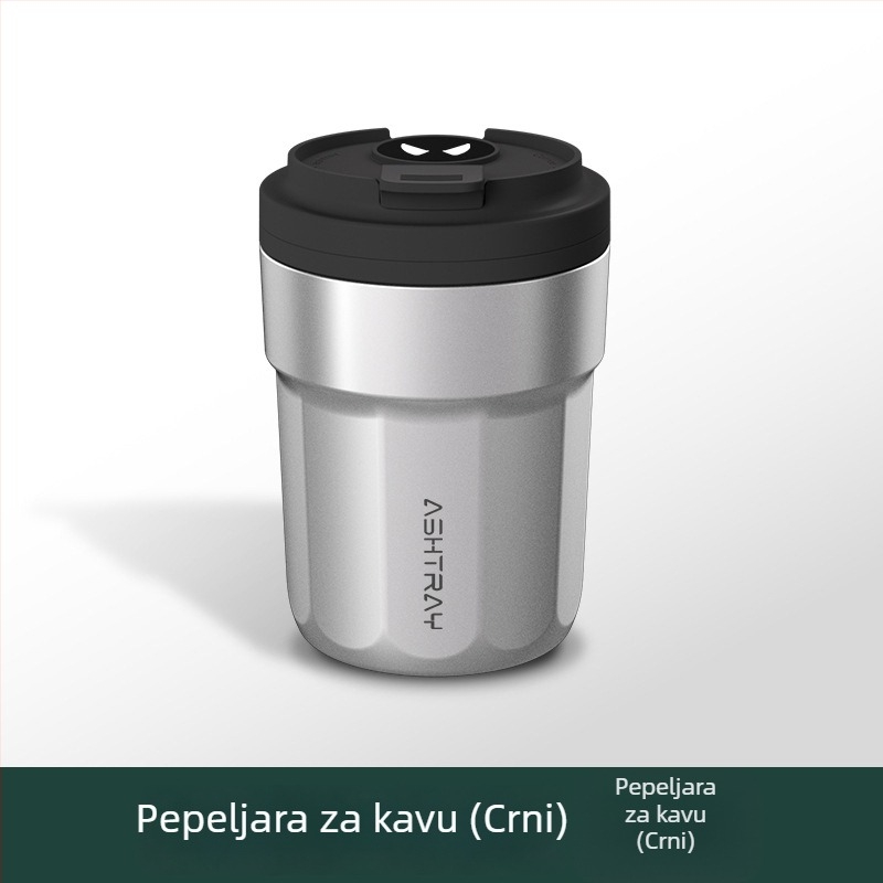 Popolnjak za auto s poklopcem, ABS materijal, univerzalni model, graviranje, automatsko gašenje dima