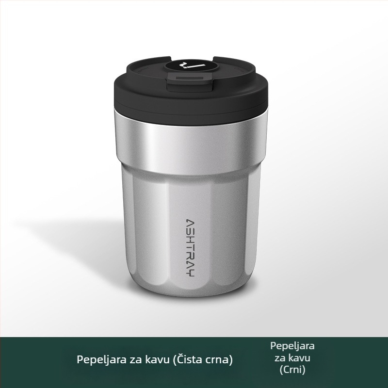 Popolnjak za auto s poklopcem, ABS materijal, univerzalni model, graviranje, automatsko gašenje dima