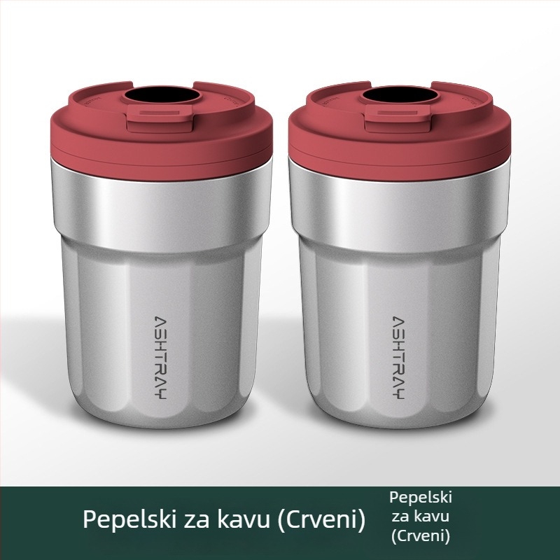 Popolnjak za auto s poklopcem, ABS materijal, univerzalni model, graviranje, automatsko gašenje dima