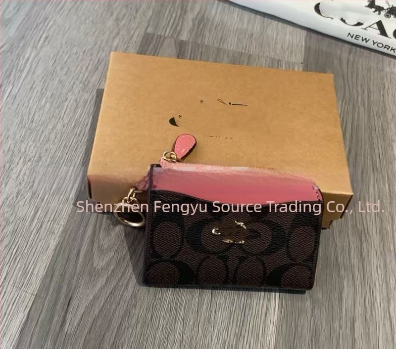 Damski držač za kartice od prave kože, 1 preklop, koža split, podstava od poliestera, proljeće 2023