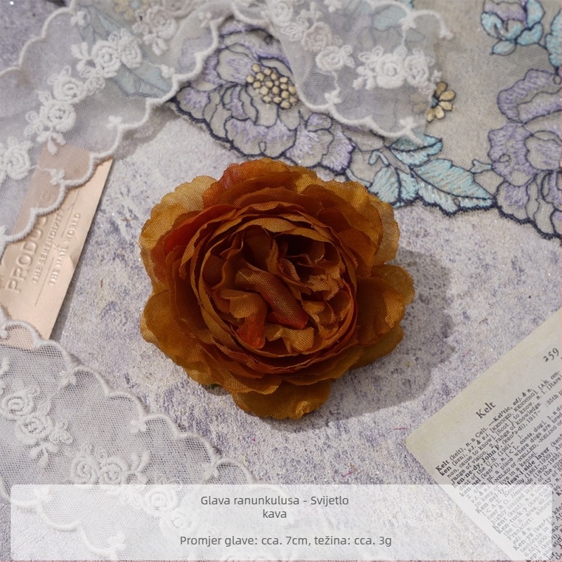 DIY dodatak za kosu s pivonskim satenim cvijetom – spaga za kosu, rekvizit za fotografiranje, namjena: fotografije i kućni styling, Yixuan, model 18904525367