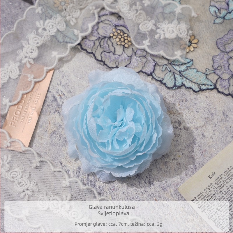 DIY dodatak za kosu s pivonskim satenim cvijetom – spaga za kosu, rekvizit za fotografiranje, namjena: fotografije i kućni styling, Yixuan, model 18904525367