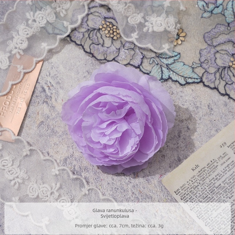 DIY dodatak za kosu s pivonskim satenim cvijetom – spaga za kosu, rekvizit za fotografiranje, namjena: fotografije i kućni styling, Yixuan, model 18904525367