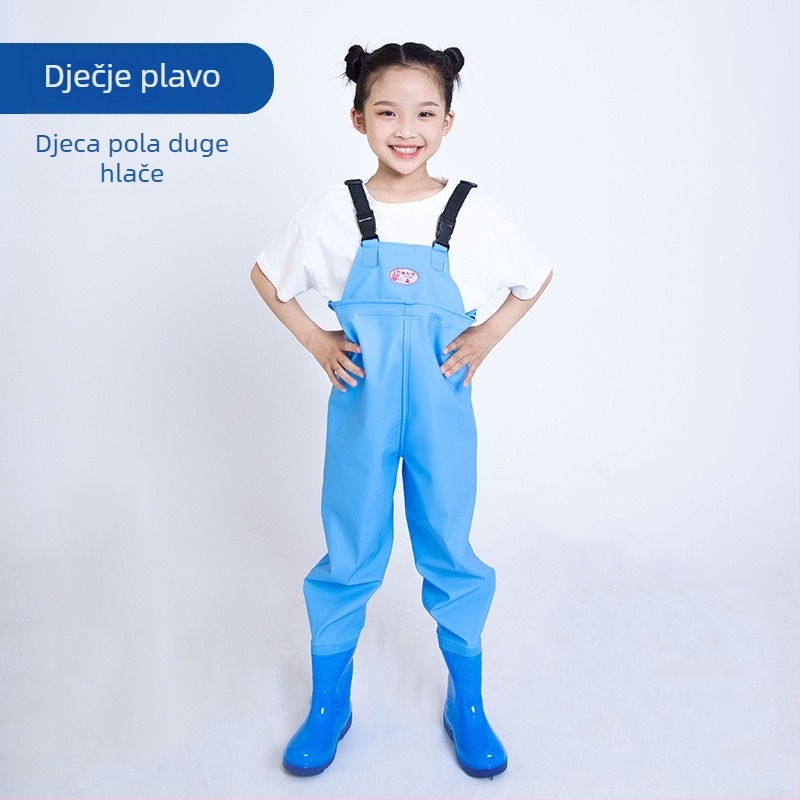 Dječji jednodjelni vodootporni kombinezon od PVC-a, brzo se suši, za sve sezone, unisex, za ribolov, plivanje i hodanje po plitkom.