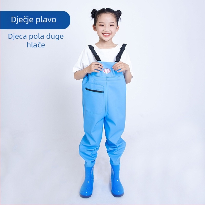 Dječji jednodjelni vodootporni kombinezon od PVC-a, brzo se suši, za sve sezone, unisex, za ribolov, plivanje i hodanje po plitkom.