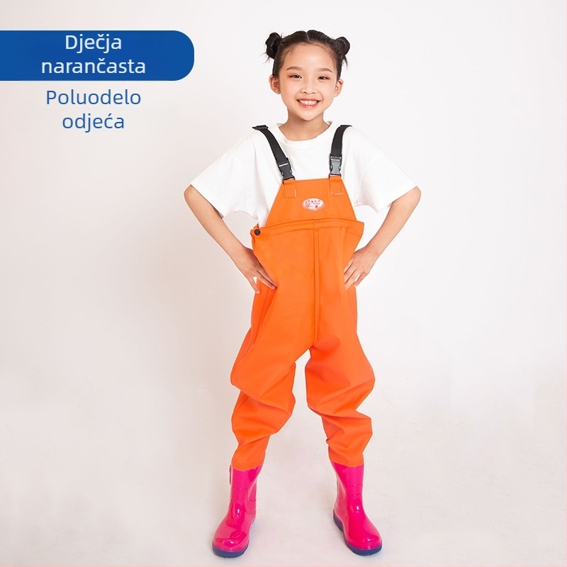 Dječji jednodjelni vodootporni kombinezon od PVC-a, brzo se suši, za sve sezone, unisex, za ribolov, plivanje i hodanje po plitkom.